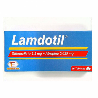 Lamdotil (difenoxilato 2.5mg + Atropina 0.025mg)