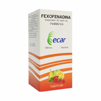 Fexofenadina 30mg/5ml Pediatrico 150ml Ecar